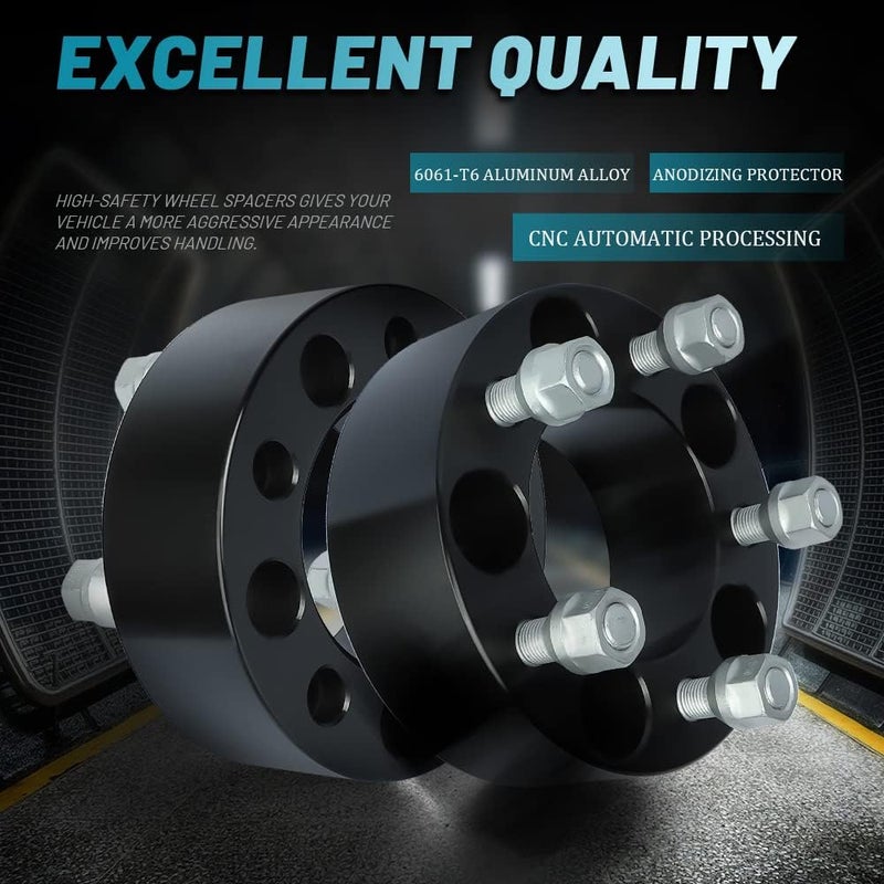 IRONTEK 5x114.3mm Wheel Spacer Adapter - 2in Thickness, 82.5mm Bore, 1/2" x 20 Studs - Image 5