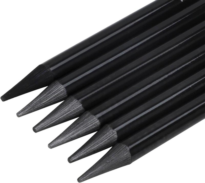 worison Woodless Graphite Pencil Set for Drawing, Writing, Shading, Coloring, 6 Pieces - Image 1