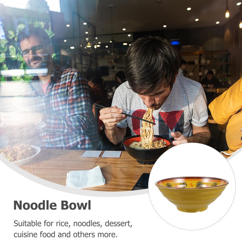 Melamine Ramen Bowl 7.5 Inch Japanese Style Salad Serving Bowl for Home Restaurant - Image 4
