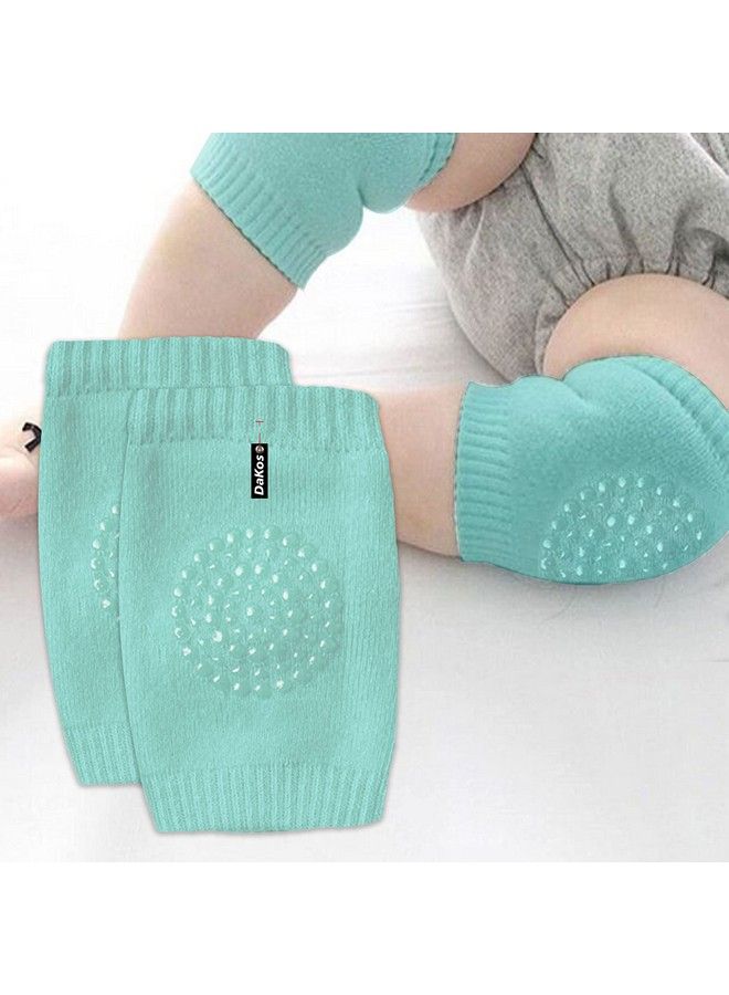 DaKos Baby Boy'S And Baby Girl'S Crawling Antislip Knee Pads (Light Green) 1 Pair - Image 1