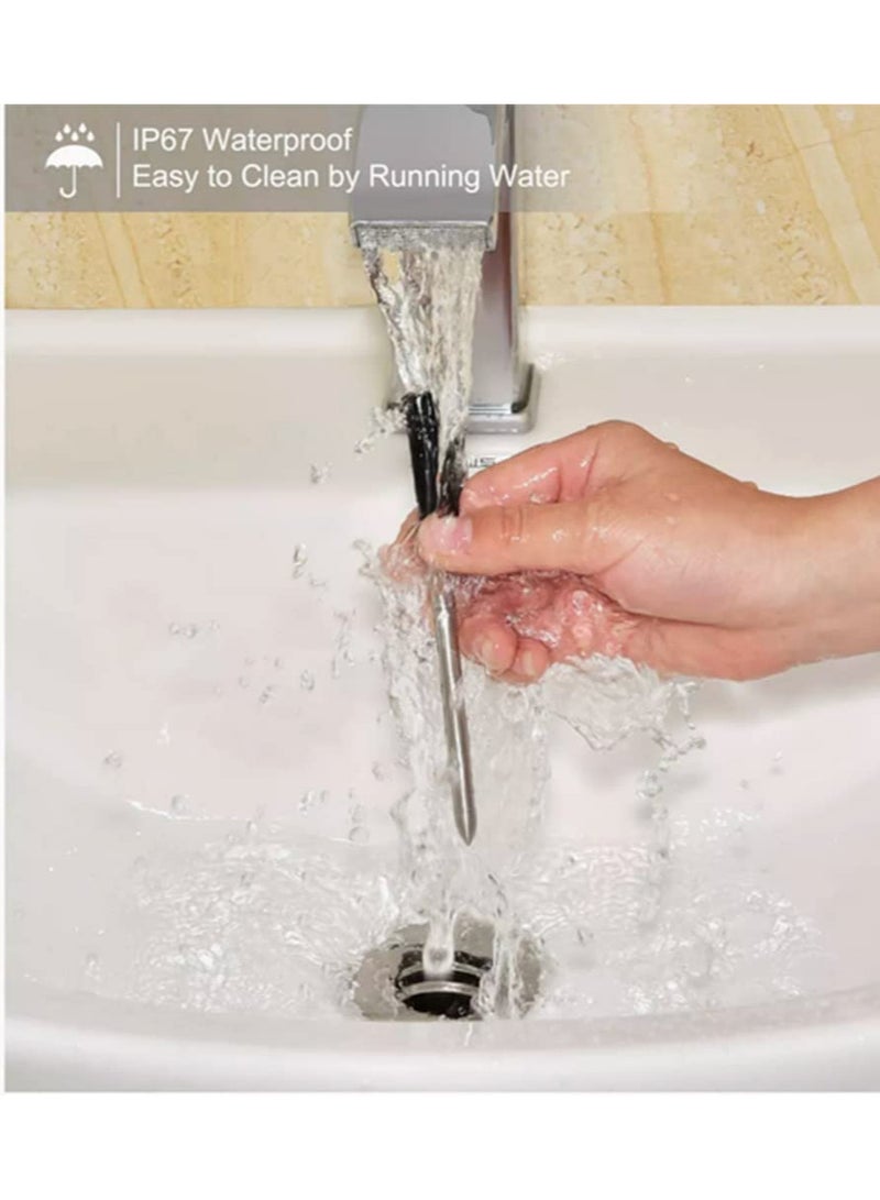 Smart Meat Thermometer Bluetooth Wireless Digital Kitchen Food Cooking Thermometer for Oven Grill Smoker BBQ with Bluetooth Connect Waterproof IPX7 Gift for Grill Master - Image 4