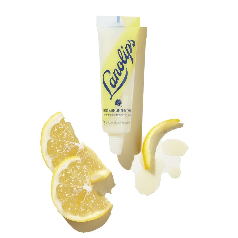 Lanolips Lemonaid Lip Treatment - Clear Lip Gloss and Exfoliant with Lanolin, Lemon Oil, Vitamin E Oil and Shimmer - Tinted Lip Balm for Dry, Cracked, Peeling Lips (12.5g / 0.42oz) - Image 2