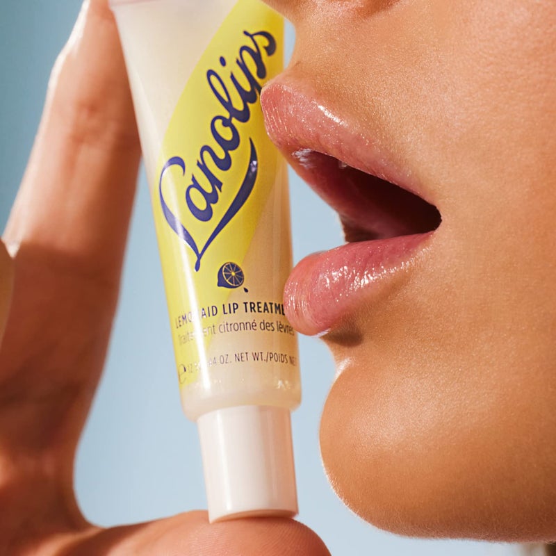 Lanolips Lemonaid Lip Treatment - Clear Lip Gloss and Exfoliant with Lanolin, Lemon Oil, Vitamin E Oil and Shimmer - Tinted Lip Balm for Dry, Cracked, Peeling Lips (12.5g / 0.42oz) - Image 3
