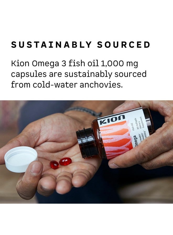 Kion Omega - Omega 3 Fatty Acid Supplements - DHA Supplements - Mini Fish Oil Softgels - Omega 3 DHA EPA Fish Oil Pills - Fish Oil 1,000 mg - 30 Servings - Image 5