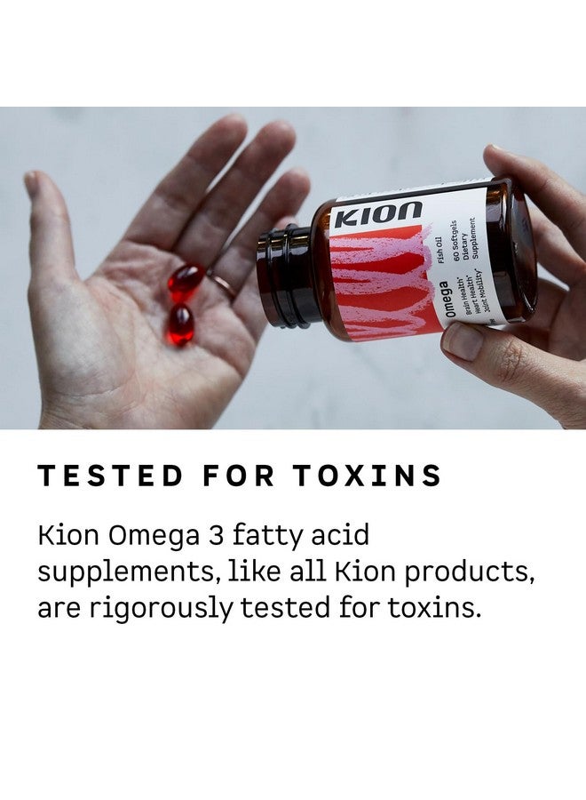 Kion Omega - Omega 3 Fatty Acid Supplements - DHA Supplements - Mini Fish Oil Softgels - Omega 3 DHA EPA Fish Oil Pills - Fish Oil 1,000 mg - 30 Servings - Image 4