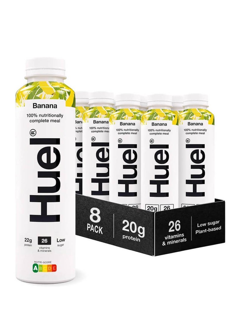 هيلي هويل وجبة كاملة بروتين ميلك شيك بنكهة الموز 500 مل، عبوة من 8 قطع - Image 1