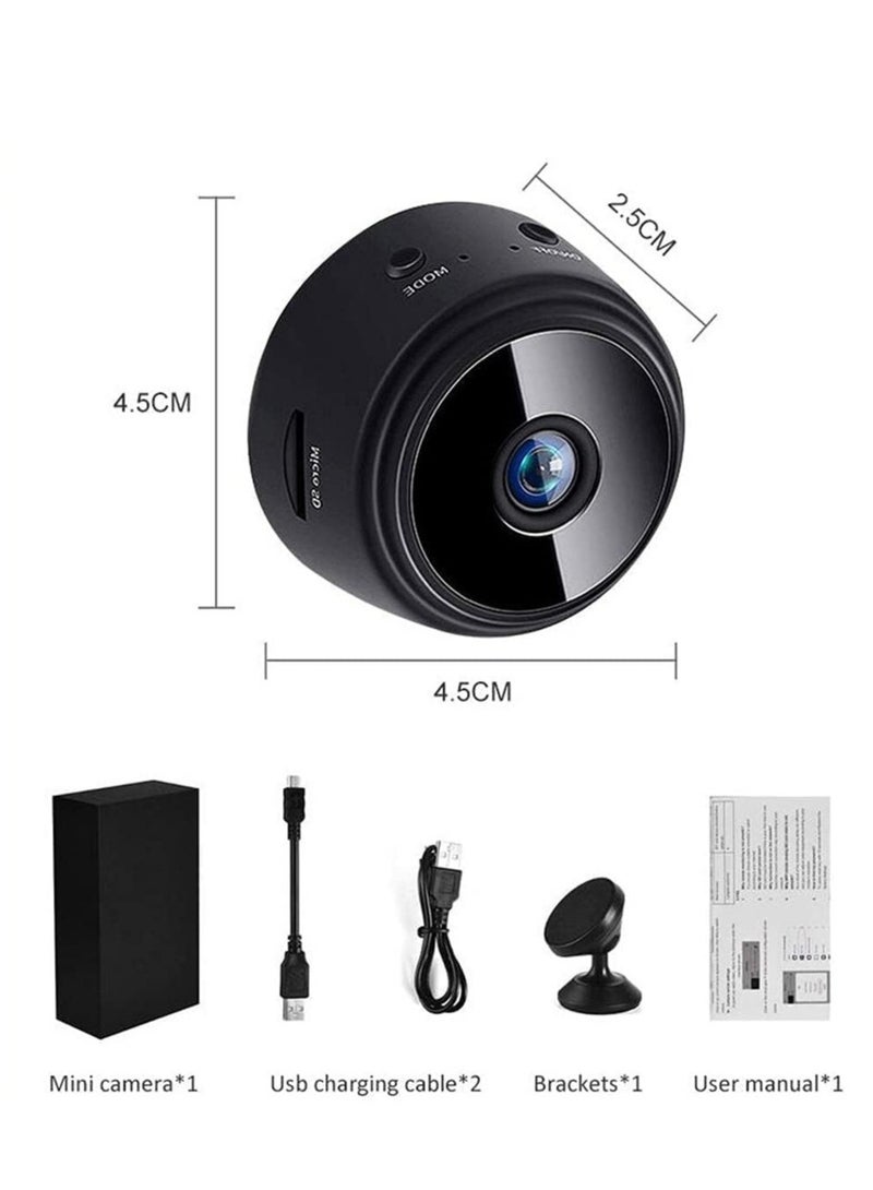 ELTRAZONE Mini Camera WiFi Video Camera 1080P HD Small Home Security Surveillance Cameras with 32G SD Card, Portable Tiny Nanny Cam with Night Vision Motion Detection A9 WiFi Camera - Image 3