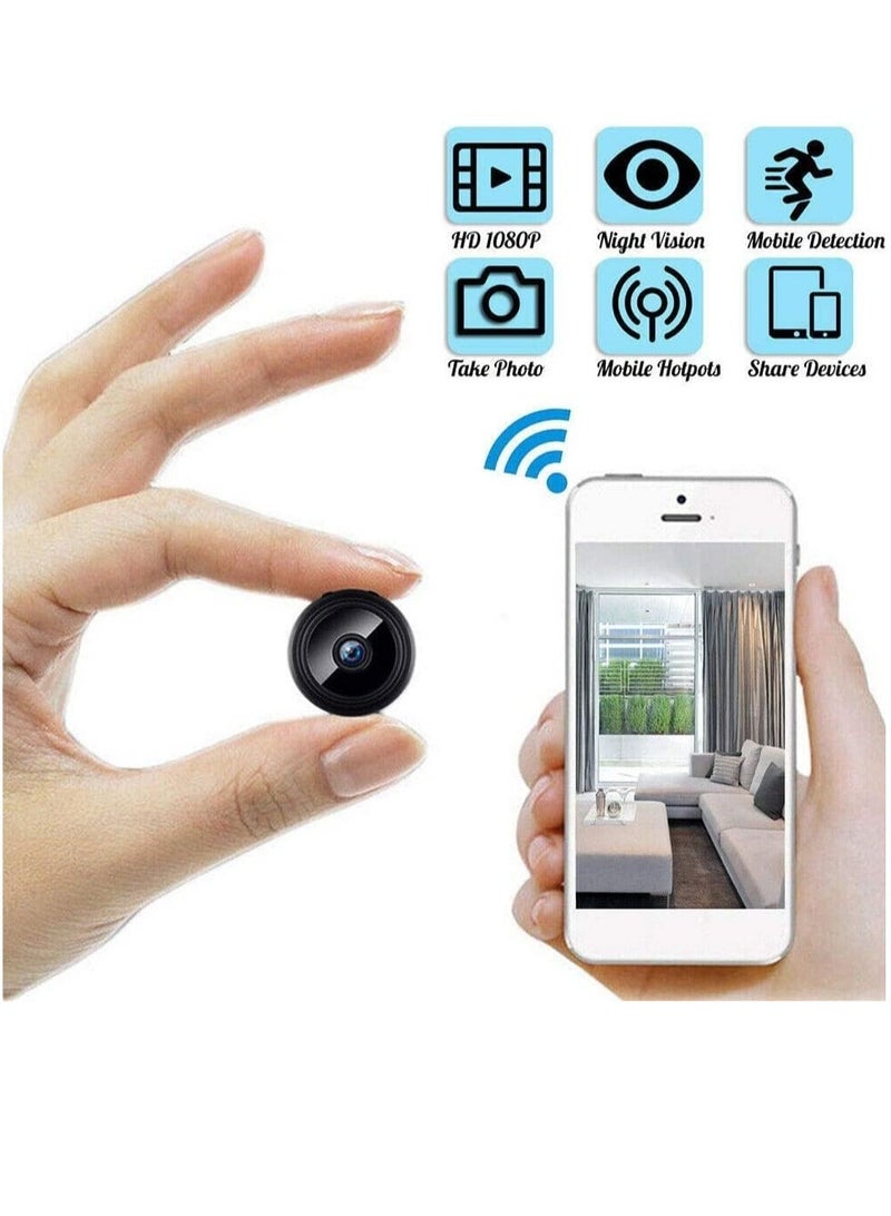 ELTRAZONE Mini Camera WiFi Video Camera 1080P HD Small Home Security Surveillance Cameras with 32G SD Card, Portable Tiny Nanny Cam with Night Vision Motion Detection A9 WiFi Camera - Image 2