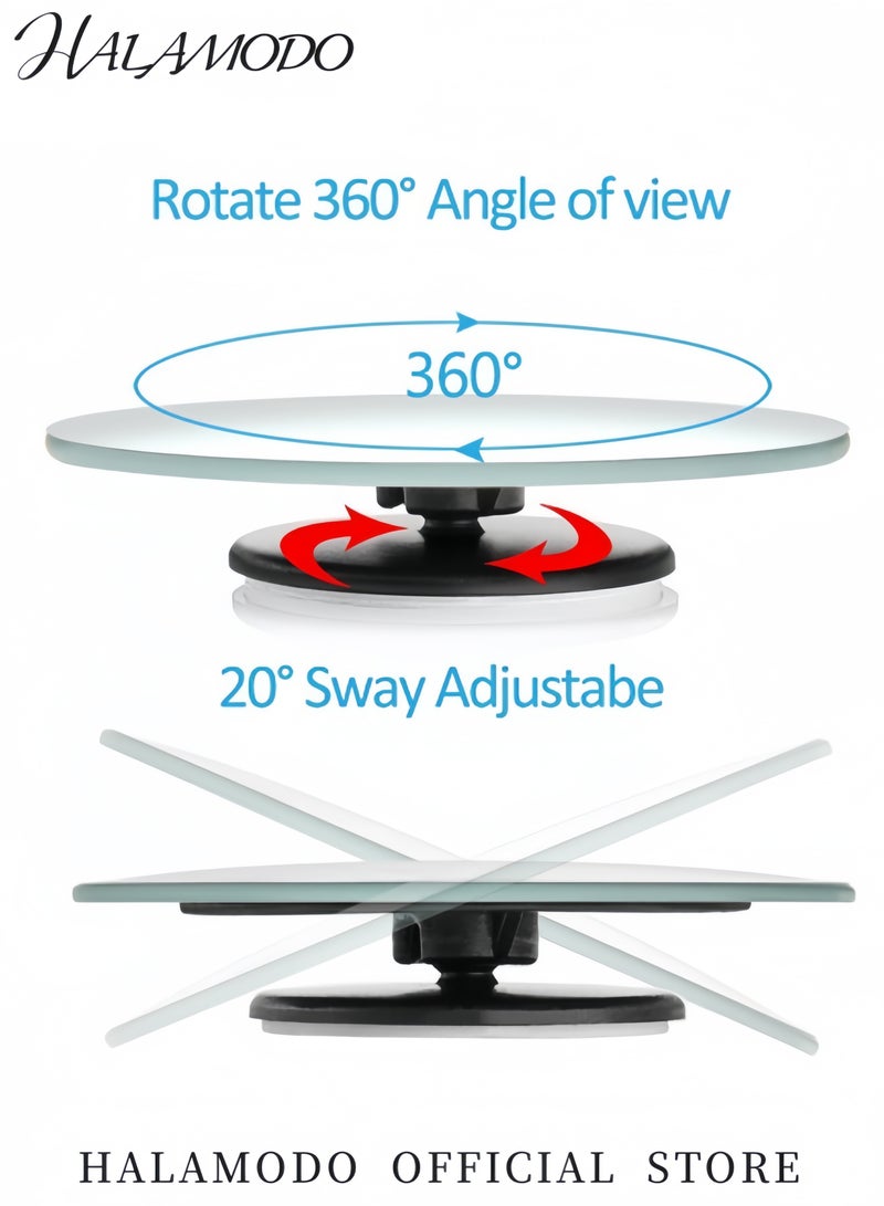 Halamodo 2PCS Car Blind Spot Mirrors Round HD Glass Frameless Convex Side Mirror Blindspot 360° Wide Angle Rear View Car Mirrors for Cars & SUVs & Trucks - Image 4