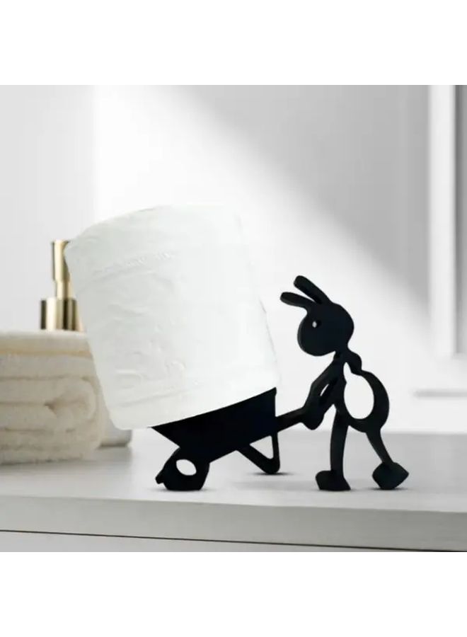 2pcs Ant Shaped Toilet Paper Holders Self Adhesive Plastic For Bathroom Office Decor - Image 5