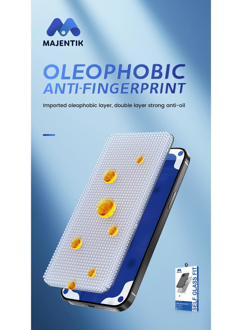 ماجنتيك اسكرينة زجاج Majentik Self Glass Fit لايفون 15 برو ماكس – حماية قصوى – تركيب سريع بدون فقاعات - Image 3