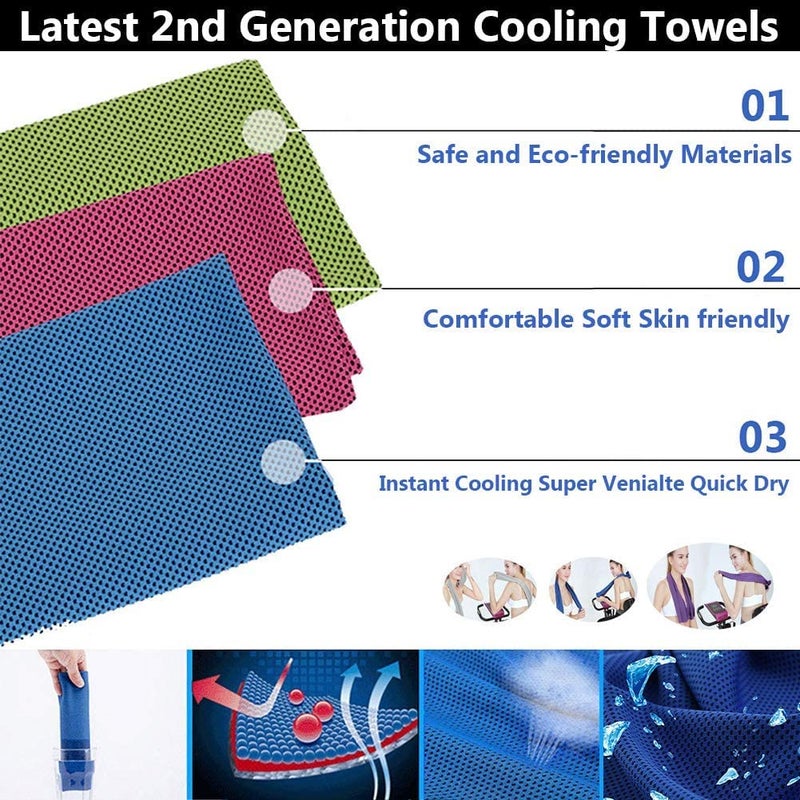 P Plus Fire Travel Towel - Compact & Ultra Soft Microfiber Camping Towel - Quick Dry Towel - Super Absorbent & Lightweight for Sports, Beach, Gym, and Yoga(Black+Blue+Green+Grey, Pack of 4) - Image 5