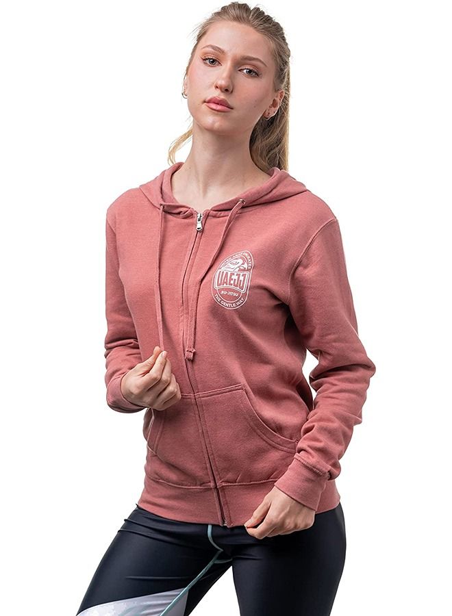 UAEJJ UAE Jiu-Jitsu Full Zip Hoodie Jacket for Women - Image 3
