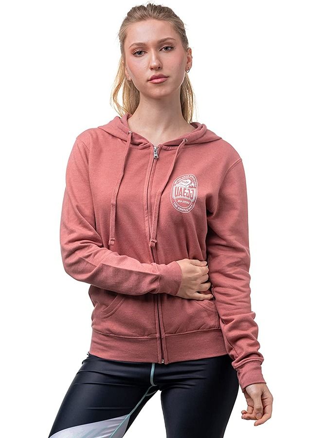 UAEJJ UAE Jiu-Jitsu Full Zip Hoodie Jacket for Women - Image 1