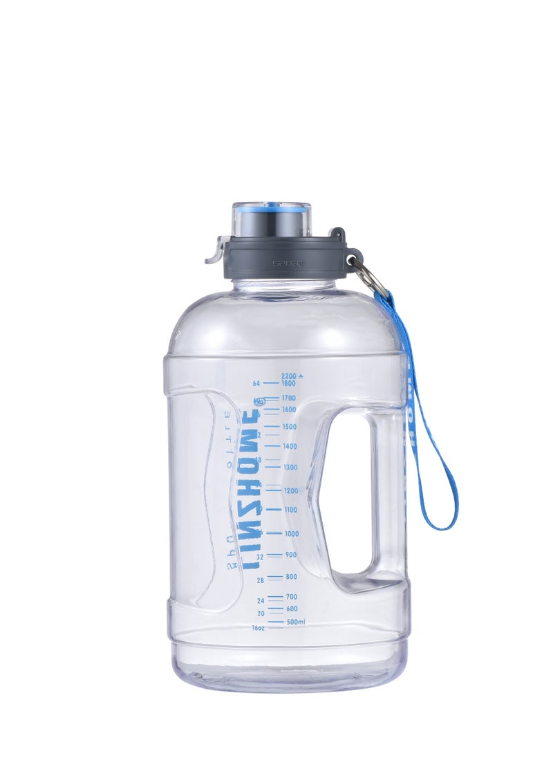 ALCOACH - 2.2L Water LINZEHOME Large and Durable for Sport, Leak Proof Time Marker Included for Home or Office Gym and Fitness - Image 1