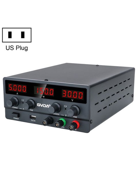 GVDA SPS-H3010 30V-10A Adjustable Voltage Regulator, Specification:US Plug(Black)