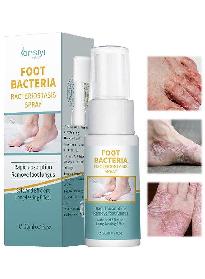 lansiyi Foot Bacteria Bacteriostasis Spray, Shoe Deodorizer Foot Spray Odor Smell Eliminator Freshener For Athlete Sweat Feet Skin Repair, Natural Ingredients Soothe And Feet Itchy Care Spray - Image 1