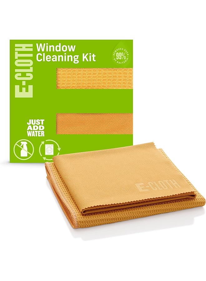 erorex Window Tangerine 2 Pc Microfiber Cleaning Cloths Cloth 15.5In X 15.5In Glass And Polishing Cloth 16In X 20In 2 - Image 1