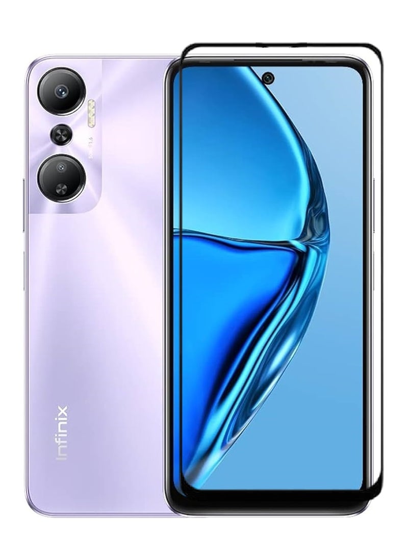 AINA Tempered Glass Screen Protector 5D Designed For Infinix Hot 20 Full Glue Edge to Edge Full Screen Coverage And Bubble Free - Image 1