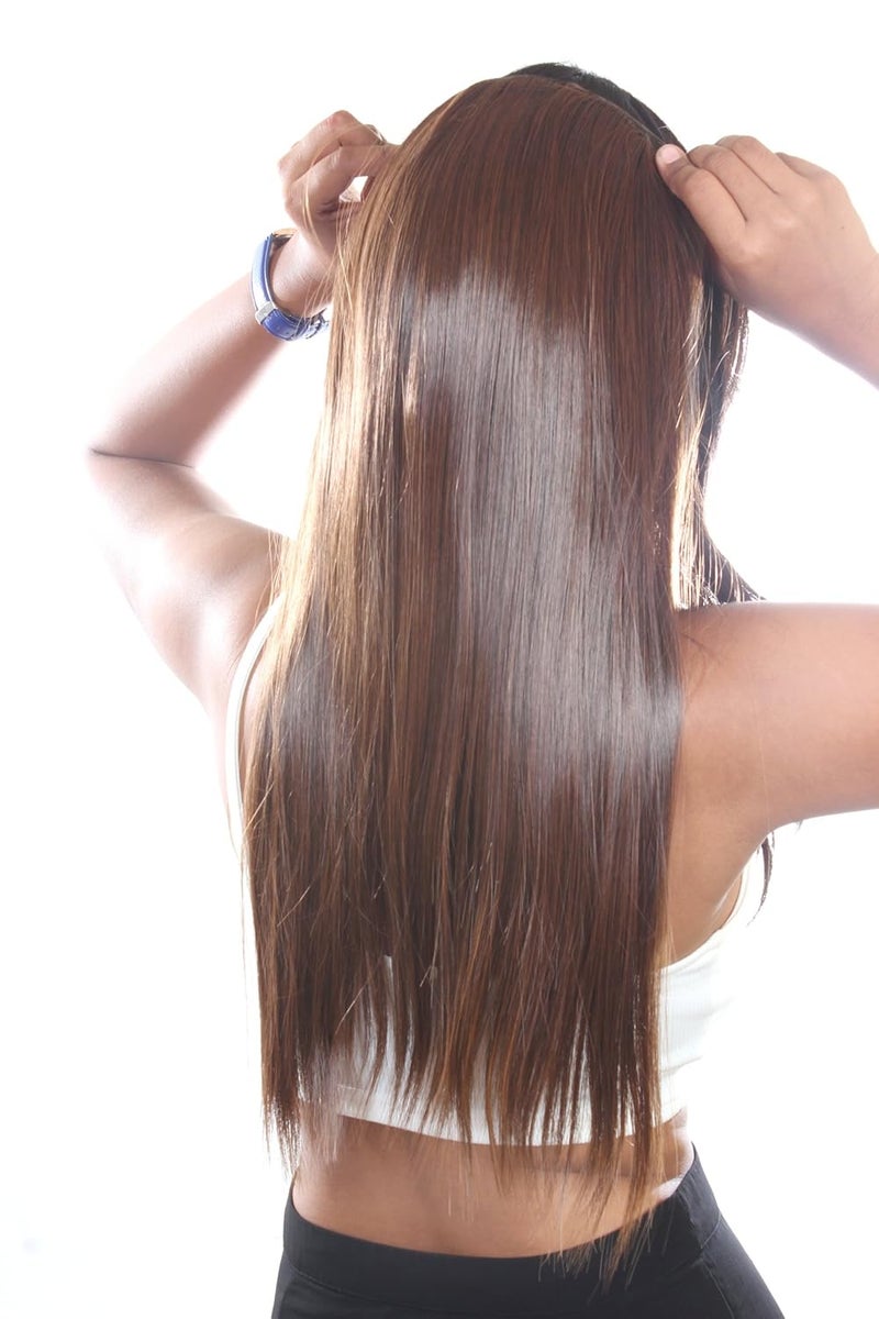 Ritzkart 22 Inch Women Half Synthetic Hair Extension black - Image 2