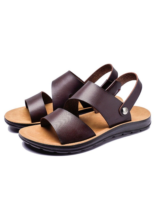 NIBEMINENT Fashionable Summer Men's Sandals Anti-Slip Beach Shoes 