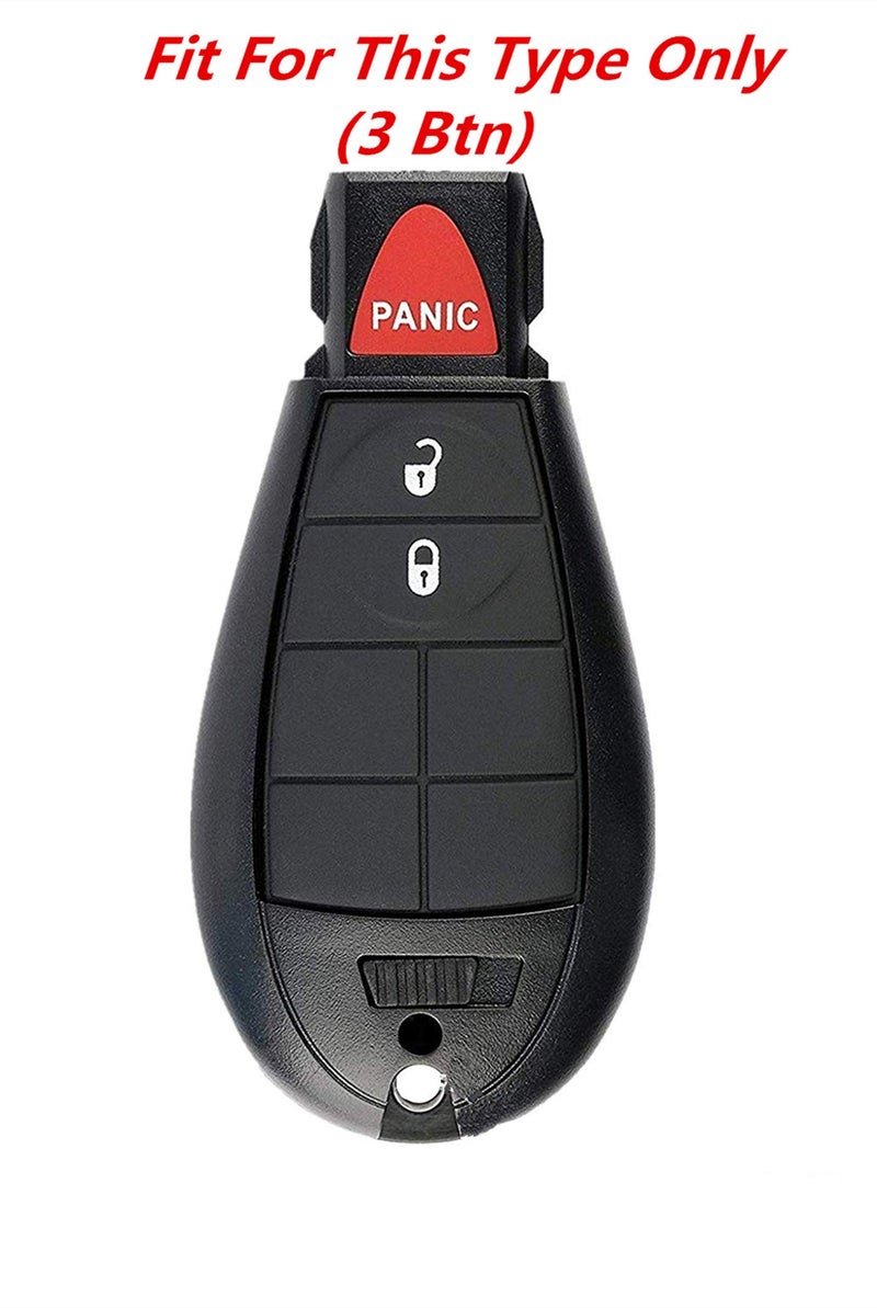 KAWIHEN Keyless Entry Remote Key Fob Skin Replacement for Chrysler Town and Country Dodge Durango Grand Caravan Journey Ram 1500 2500 3500 Jeep Grand Cherokee GQ4-53T M3N5WY783X IYZ-C01C - Image 3