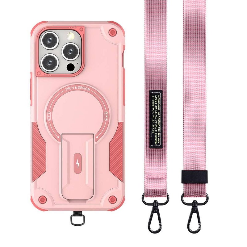 غطاء MagSafe | وردي PC | مقاوم للصدمات لـ iPhone 17 / 17 Air / 17 Pro / 17 Pro Max - Image 1