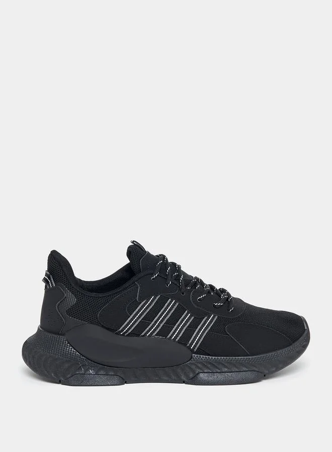 Styli Boost Knitted Upper Lace Up Sneakers