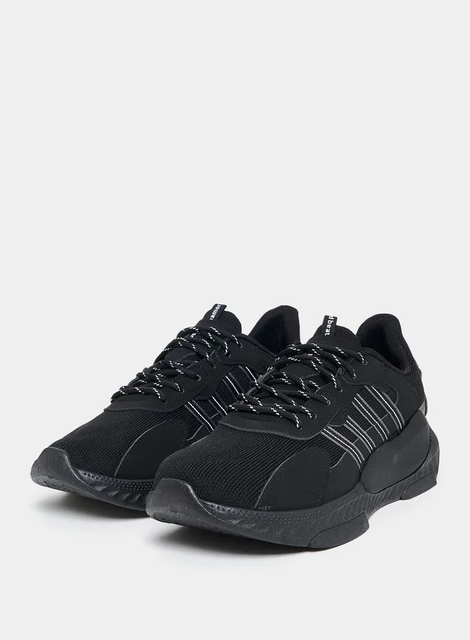 Styli Boost Knitted Upper Lace Up Sneakers