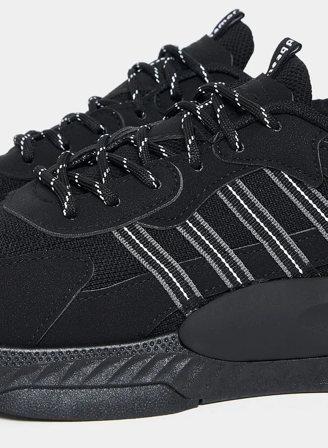 Styli Boost Knitted Upper Lace Up Sneakers