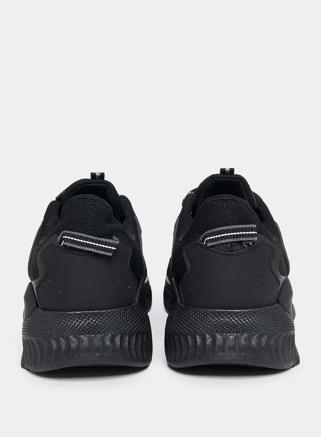 Styli Boost Knitted Upper Lace Up Sneakers