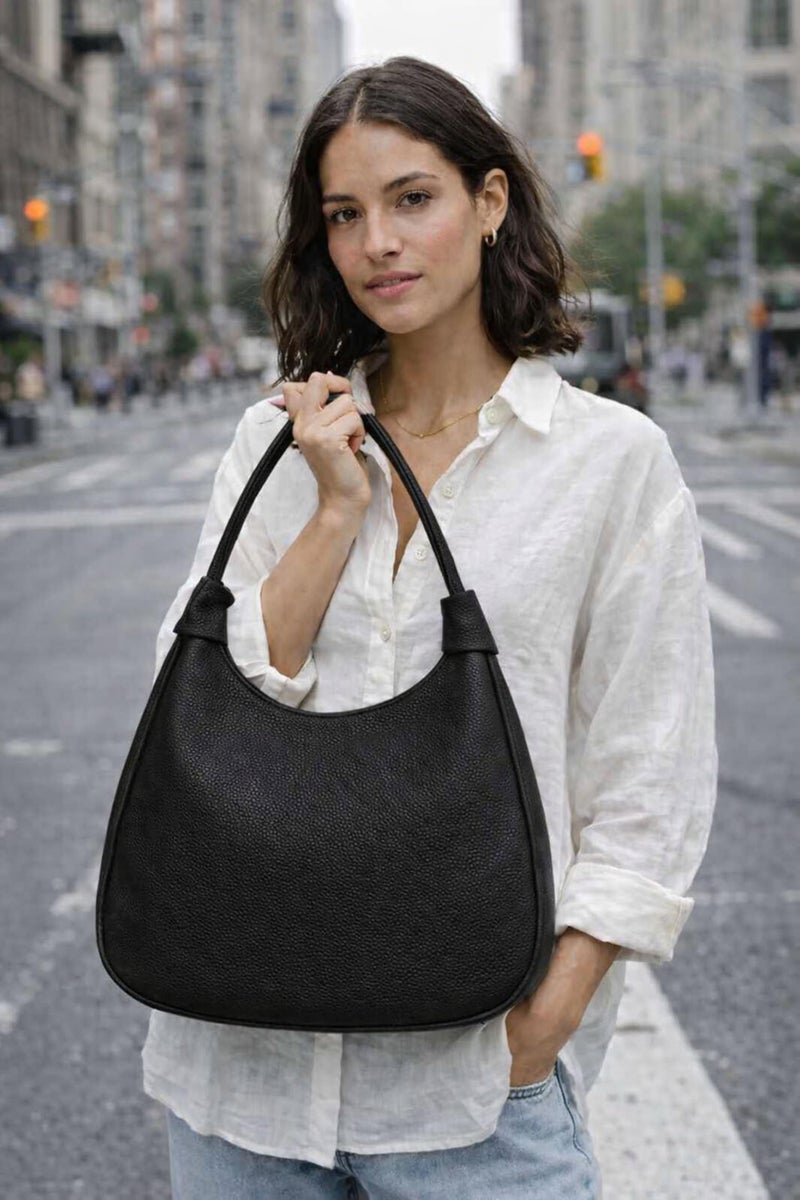 SIBY Hobo Underarm Shoulder Bags for Women's (Black) - Image 3
