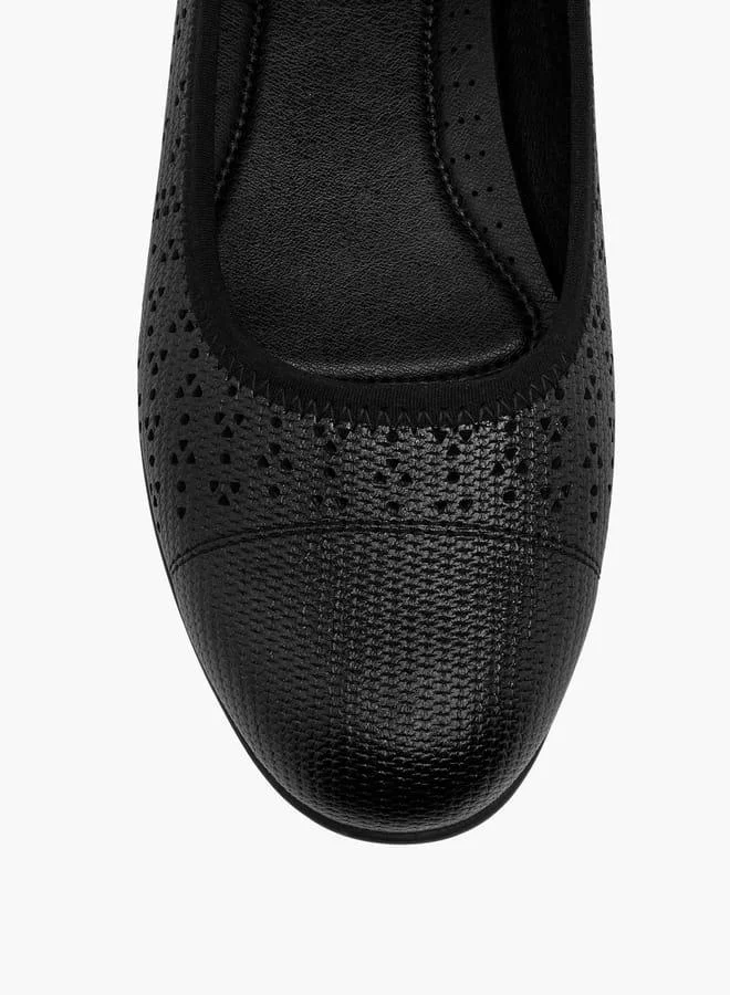 Le Confort Women Laser Cut Detail Slip-On Ballerina Shoes