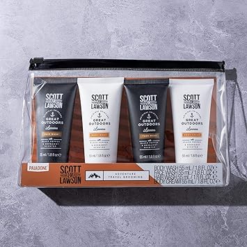 Paladone Scott and Lawson Adventure Travel Grooming Skincare Wash and Cream Set - Image 5