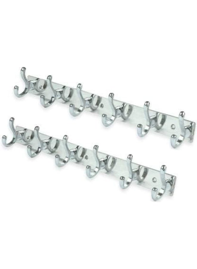 شماعه استانلس 6هوك  متعدده الاستخدامات من قطعتين - Image 1