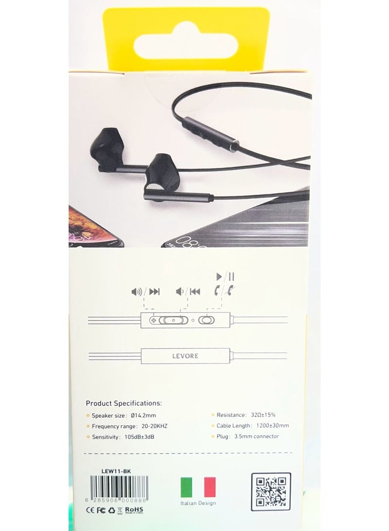 ليفور سماعة أذن سلكية من ليفور مع موصل 3.5 مم - Image 2