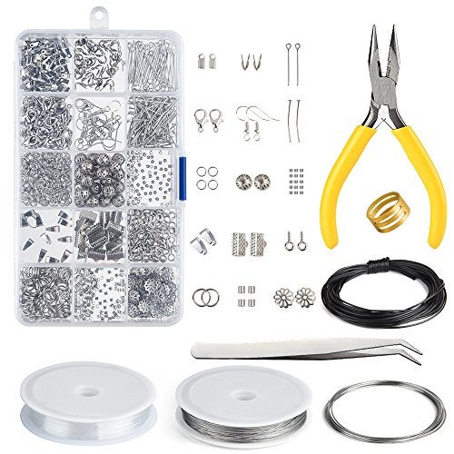 KUUQA Jewelry Making Kit Jewelry Findings Starter Kit Jewelry Beading Making and Repair Tools Kit - Image 1