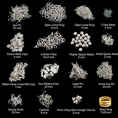 KUUQA Jewelry Making Kit Jewelry Findings Starter Kit Jewelry Beading Making and Repair Tools Kit - Image 3
