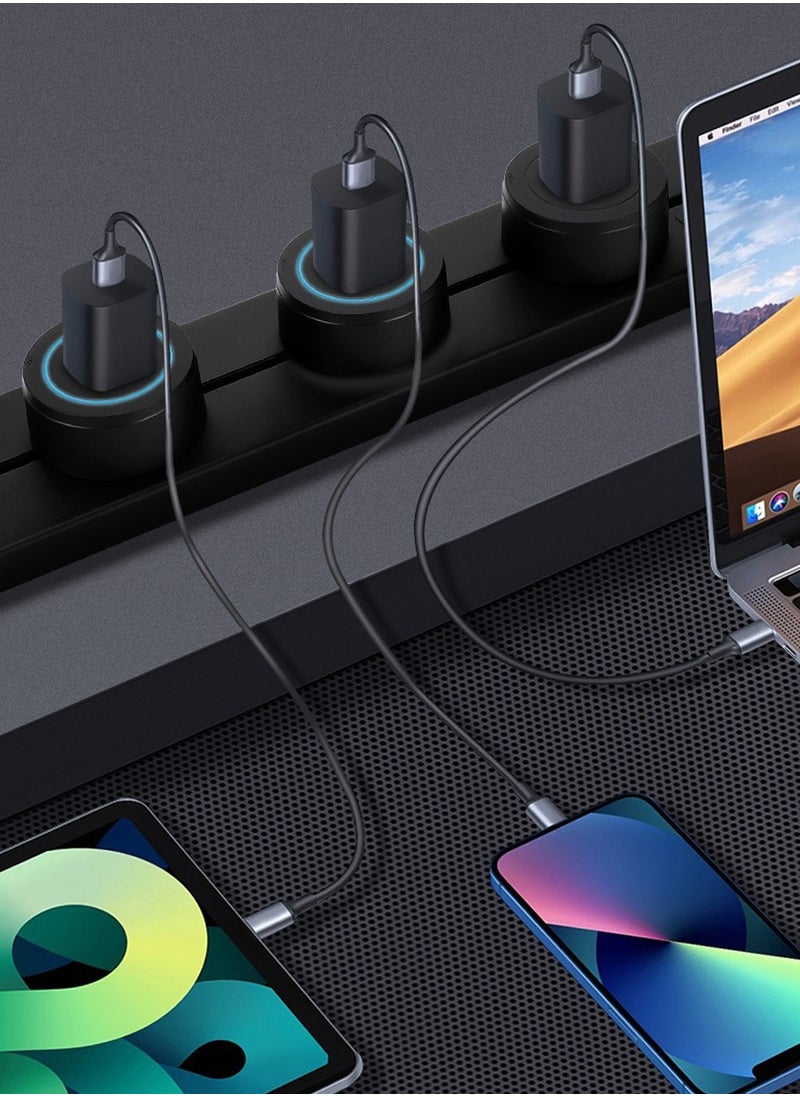 Beirui - 60cm Long with 4 universal Power Points, 1 usb Power Socket, Removable Safety Power Socket, Portable Power Rail, Surface Mount Rail Socket with Terminal Blocks for Kitchens, Bathrooms and Offices. - Image 1
