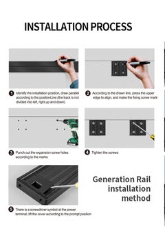 60cm Long with 4 universal Power Points, 1 usb Power Socket, Removable Safety Power Socket, Portable Power Rail, Surface Mount Rail Socket with Terminal Blocks for Kitchens, Bathrooms and Offices. - pzsku/Z7488ED5870ED80757765Z/45/_/1740225529/c2dd30ad-1890-42c9-87d5-52818f4b50e0