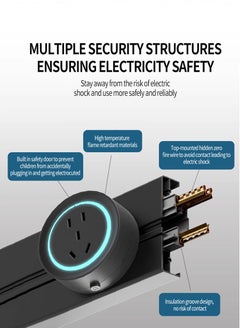 60cm Long with 4 universal Power Points, 1 usb Power Socket, Removable Safety Power Socket, Portable Power Rail, Surface Mount Rail Socket with Terminal Blocks for Kitchens, Bathrooms and Offices. - pzsku/Z7488ED5870ED80757765Z/45/_/1740225540/d50277a8-50c1-4c75-ac1b-b7e898ace92e