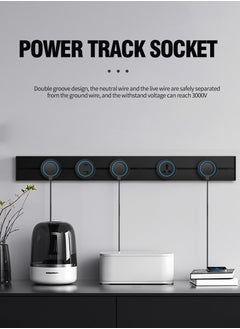 60cm Long with 4 universal Power Points, 1 usb Power Socket, Removable Safety Power Socket, Portable Power Rail, Surface Mount Rail Socket with Terminal Blocks for Kitchens, Bathrooms and Offices. - pzsku/Z7488ED5870ED80757765Z/45/_/1740225546/30ad127d-6164-4e42-a02c-5f47639510c1