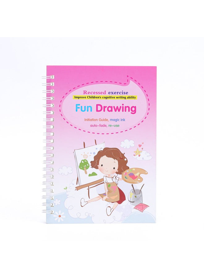 Xujia All English Children's Groove Copybook Sales Student English Pre-school Hard Pen Magic Practice Copyboard - Image 4