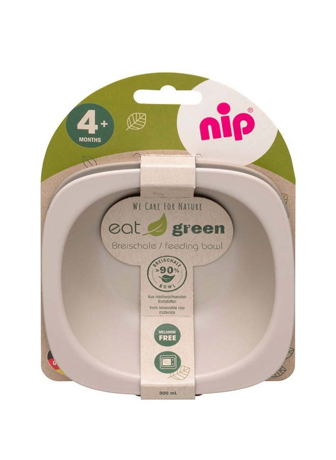 nip Toddler Feeding Bowl, Stackable, Extra-Light And Ergonomic, Break-Proof, Microwave And Dishwasher Friendly, Bio-Based Plastic, Grey 2 Pcs  - Image 2