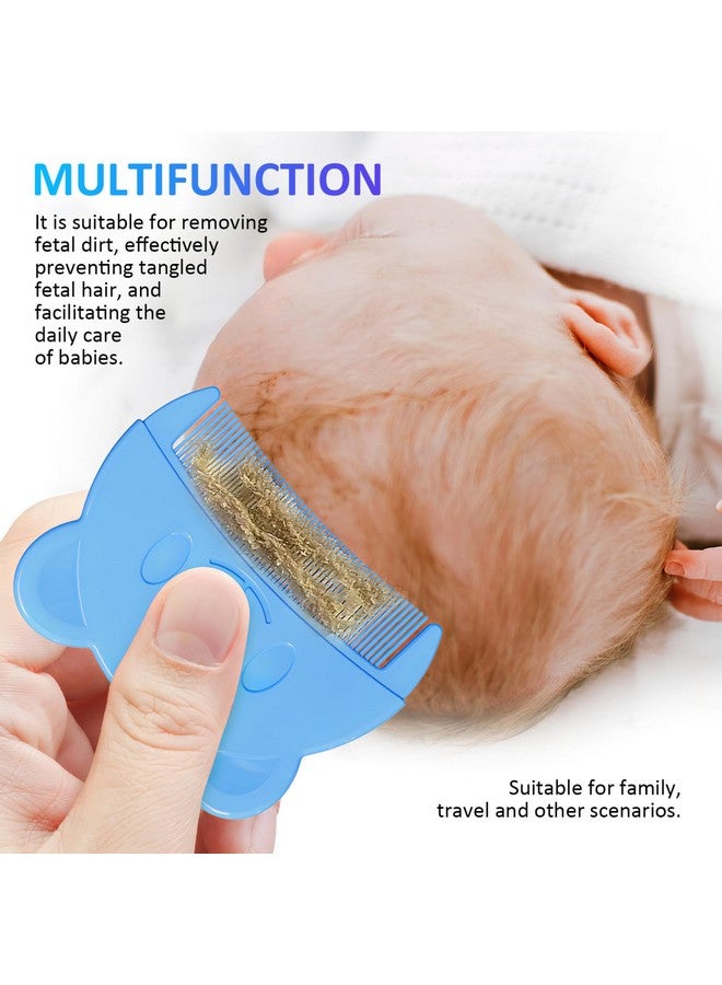 Toyvian 2Pcs Baby Hair Combs: Plastic Cute Cradle Cap Comb for Babies - Gentle Touch - Easy to Hold- Bear Shaped Bath Brush for Newborn Baby Cradle Cap Dandruff (Random Color） - Image 3