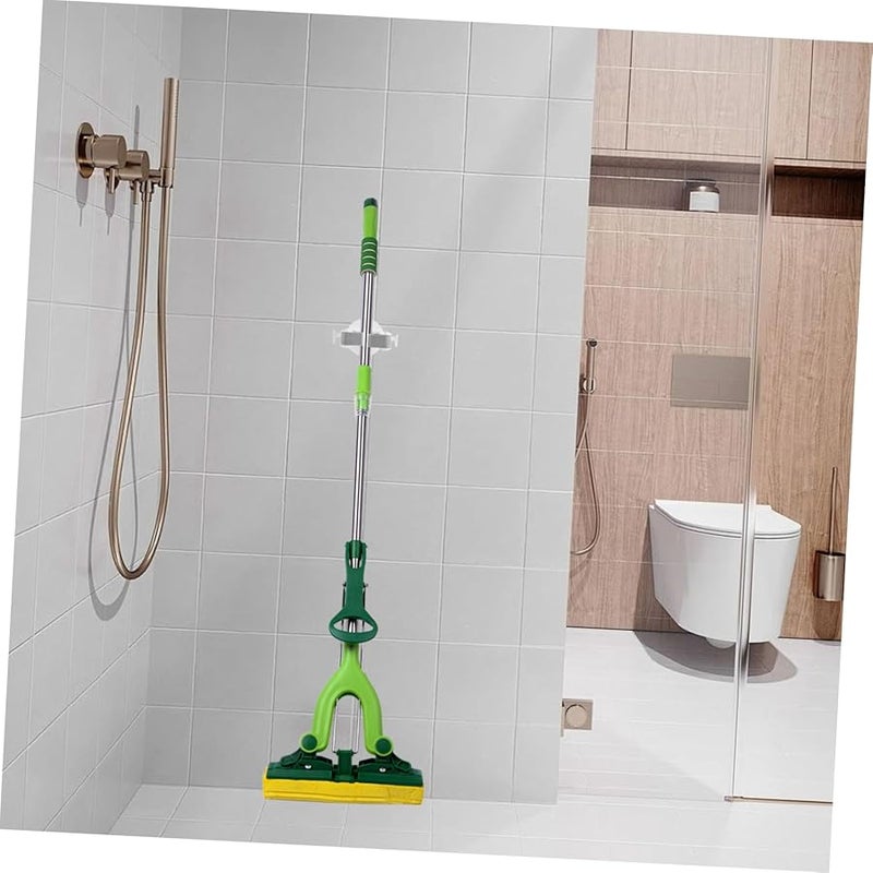 VICASKY حزمة مزدوجة من حامل الحائط اللاصق للتنظيف والمكانس، لتخزين المطبخ والحمام - Image 4