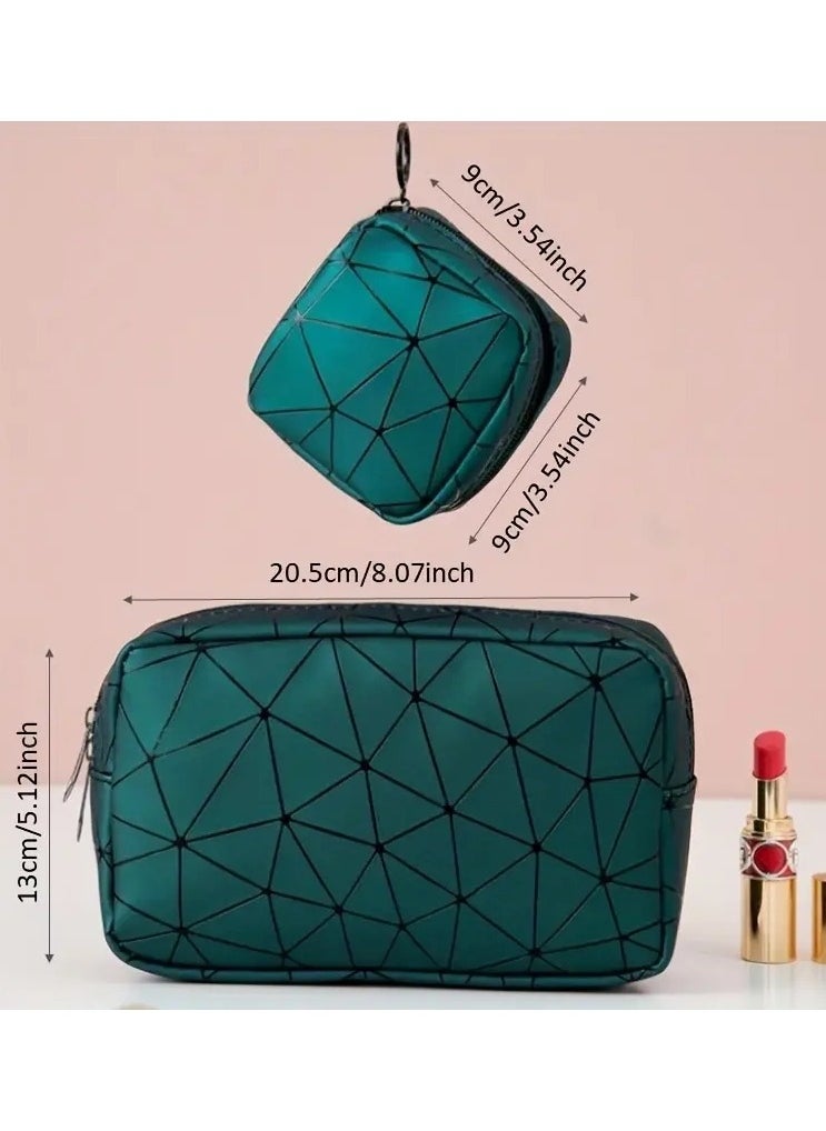 ORiTi Small PU lipsticks Zipper Bag ,Travel Coin pouch Sanitary Napkin Storage Bag ,Travel  Toiletry Pouch Coin Purse cosmetic Organizer  - Image 2