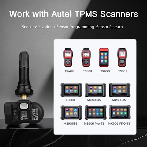 Autel TPMS Sensors 2in1 Dual Frequency (315MHz + 433MHz) MX-Sensor Tire Sensor, OE-Level Universal TPMS Sensors Programmable by Autel TPMS Tool Compatible with TS408 TS508 TS608 (Rubber Stem 8pcs) - Image 5