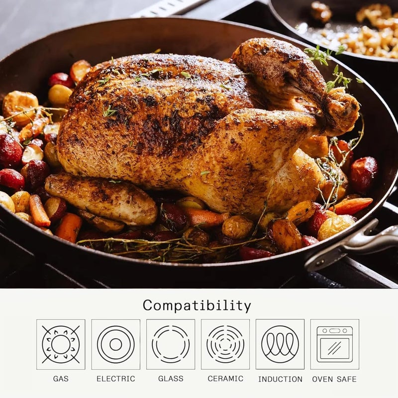 Madein Made In Cookware | Seasoned 8" Blue Carbon Steel Frying Pan | (Like Cast Iron, but Better) | Professional Cookware | Crafted in Sweden | Induction Compatible - Image 4