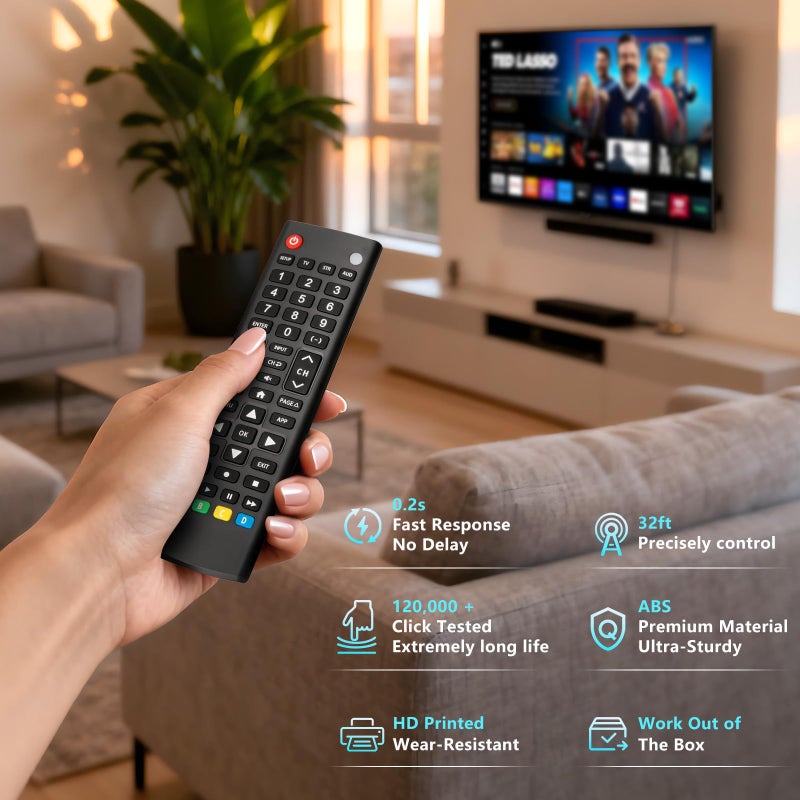 LOUTOC Universal-TV-Remote-Control for Samsung, LG, Hisense, TCL, Sony, Vizio, Onn, Toshiba, Philips and More DVD, Blu ray Player, Soundbar Devices - Image 5